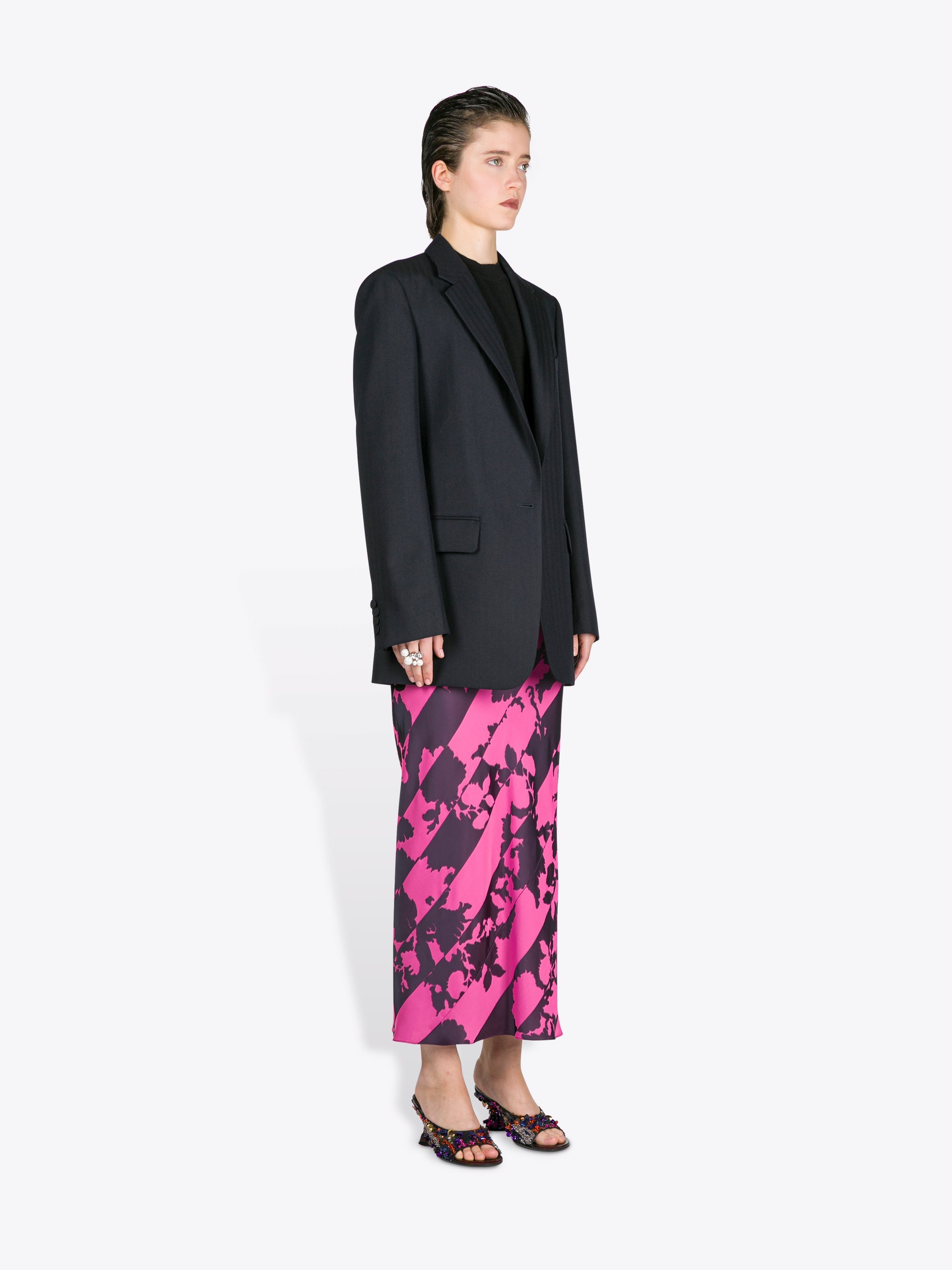 Loose Fit Wool Blazer