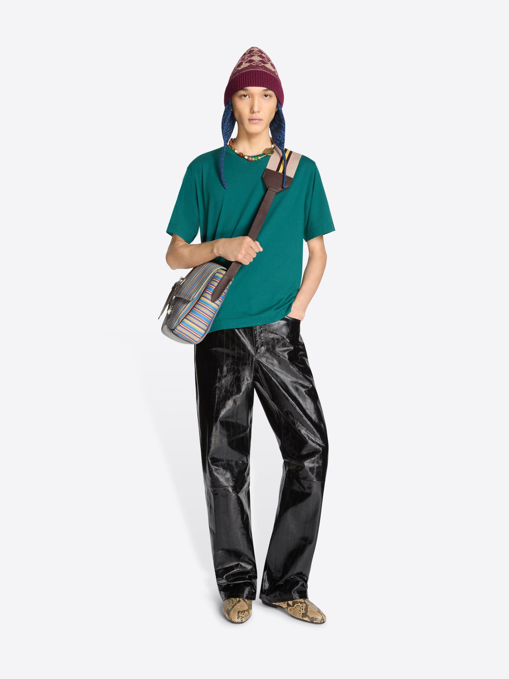 Loose Leather Pants