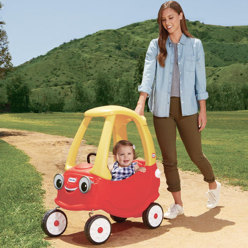 Cozy Coupe® - Foot-Powered Toddler Car with Parent Push Handle Designed for Growing Ride-On Play