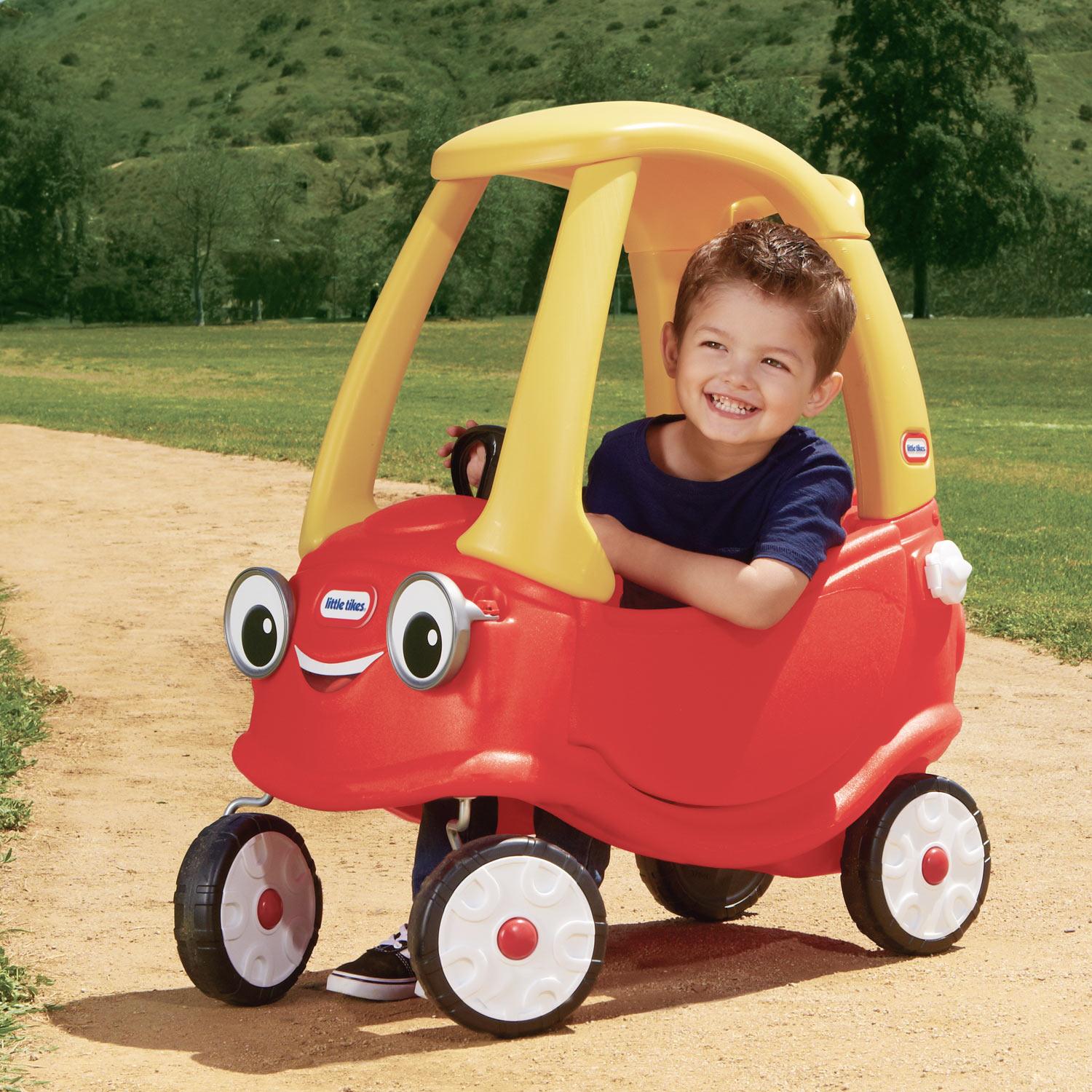 Cozy Coupe® - Foot-Powered Toddler Car with Parent Push Handle Designed for Growing Ride-On Play