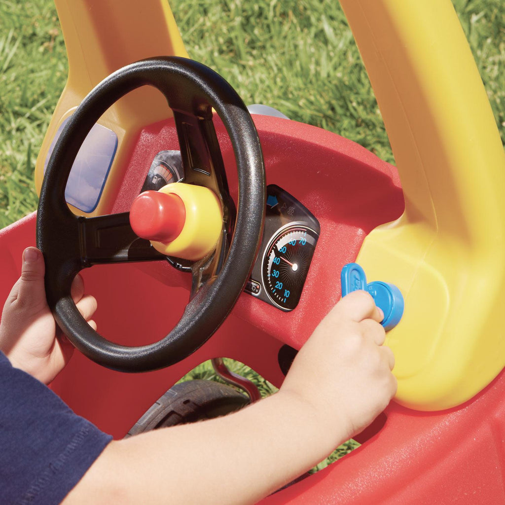 Cozy Coupe® - Foot-Powered Toddler Car with Parent Push Handle Designed for Growing Ride-On Play