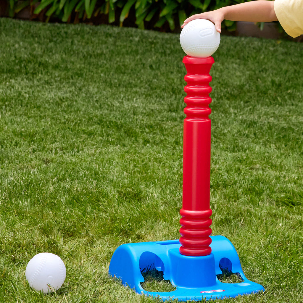 TotSports™ T-Ball Set - Oversized Bat and Ball Set for First Hits Designed for Confidence-Building Active Play