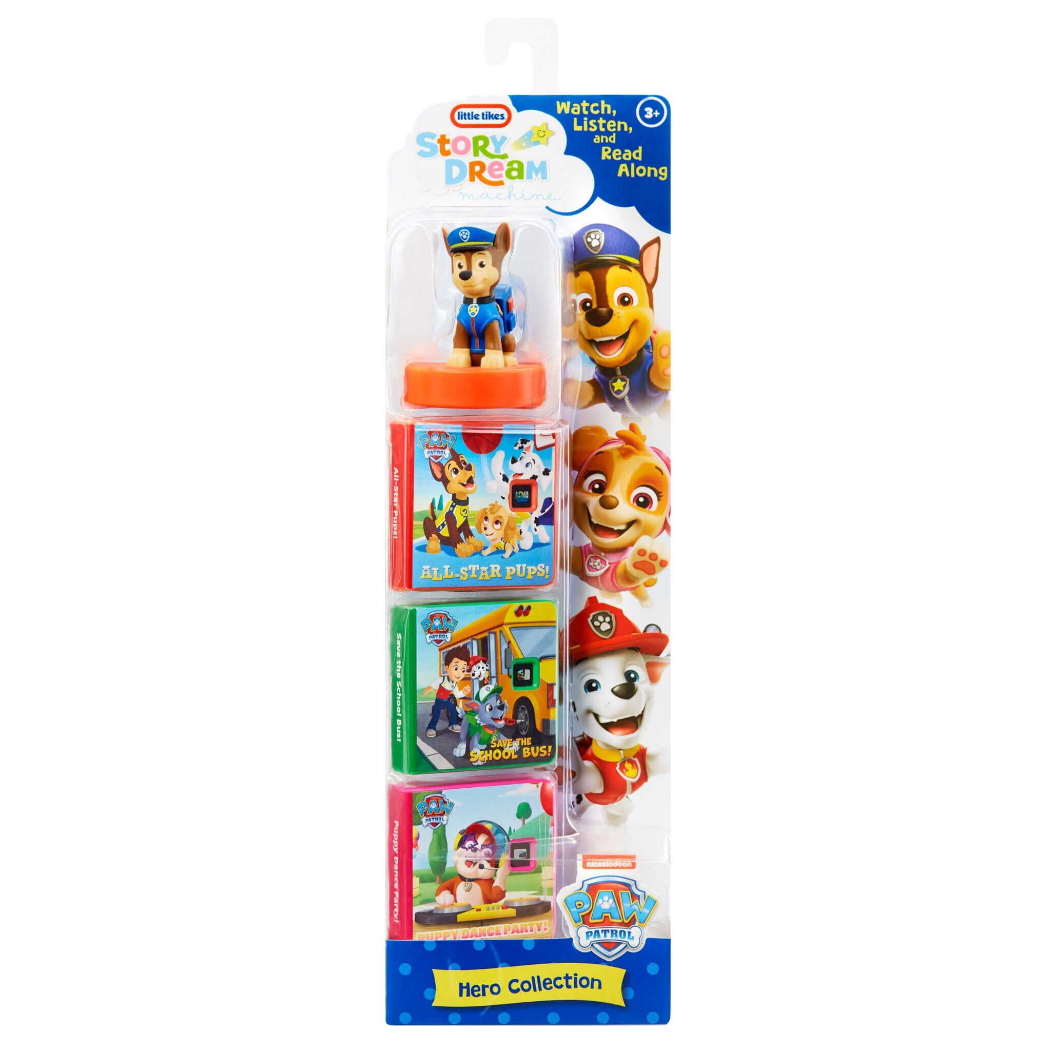 Story Dream Machine™ Paramount PAW Patrol Hero Collection - PAW Patrol Story Collection with Light Effects Designed for Colorful Projected Story Adventures