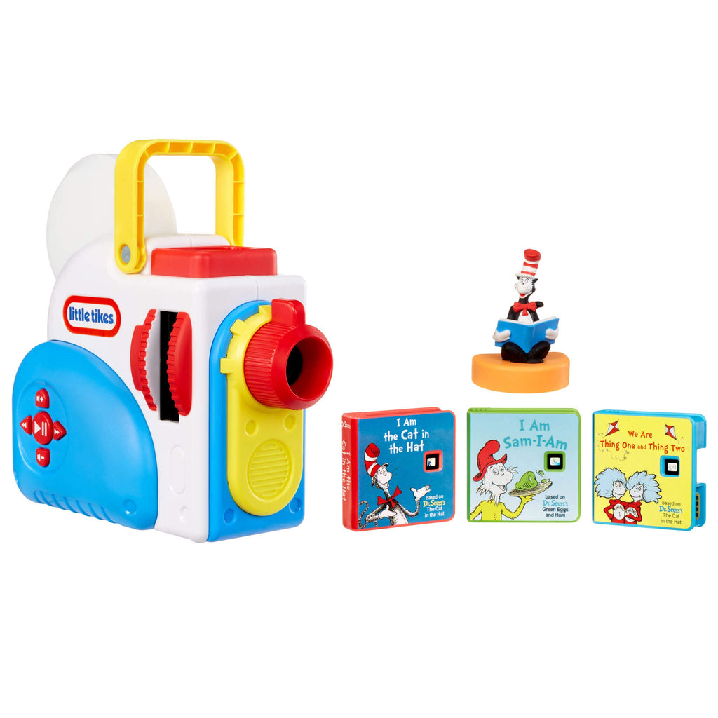 Story Dream Machine™ Dr. Seuss Starter Pack - Dr. Seuss Read-Along Set with Character Figurine Designed for Portable Projected Story Adventures