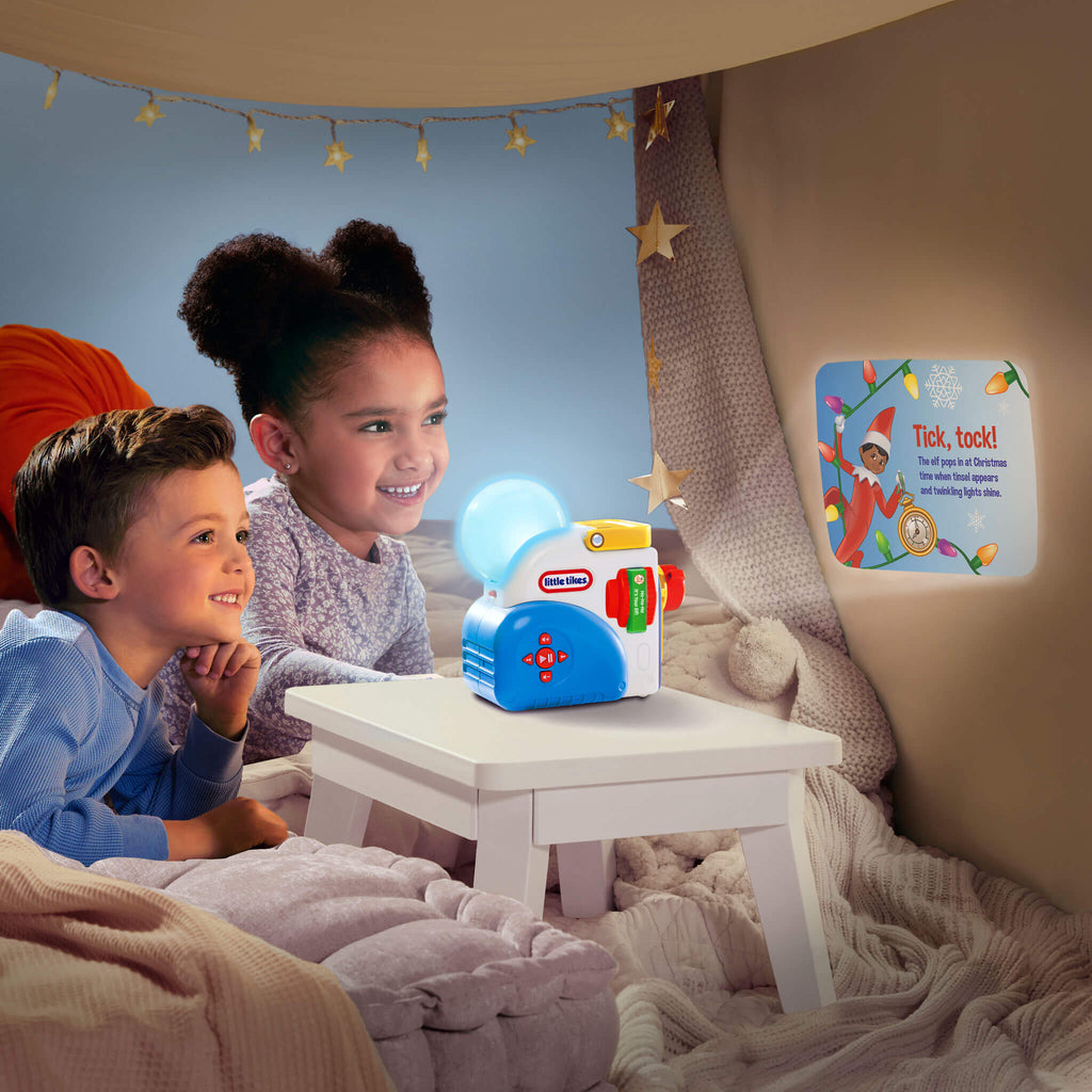 Story Dream Machine™ The Elf on the Shelf Santaverse North Pole Friends Collection - Three Santaverse Stories with Night-Light Effects Designed for Festive Projected Stories and Sounds