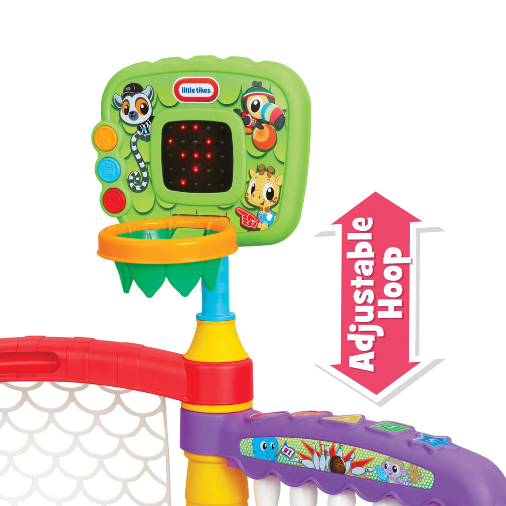Learn & Play™ 3-in-1 Sports Zone™ - Three-Sport Learning Zone with Lights and Sounds Designed for Multiple Sports in One Playset