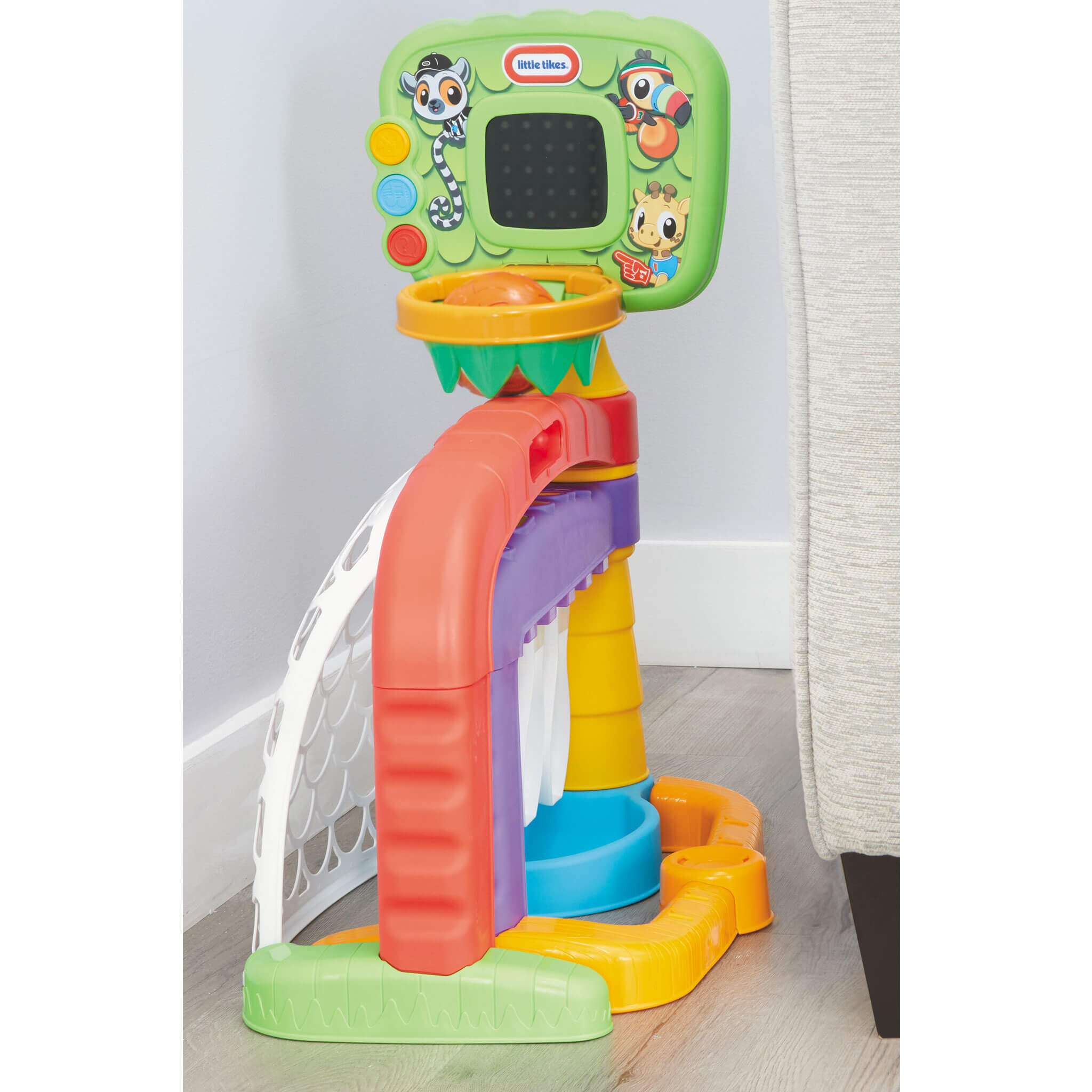 Learn & Play™ 3-in-1 Sports Zone™ - Three-Sport Learning Zone with Lights and Sounds Designed for Multiple Sports in One Playset