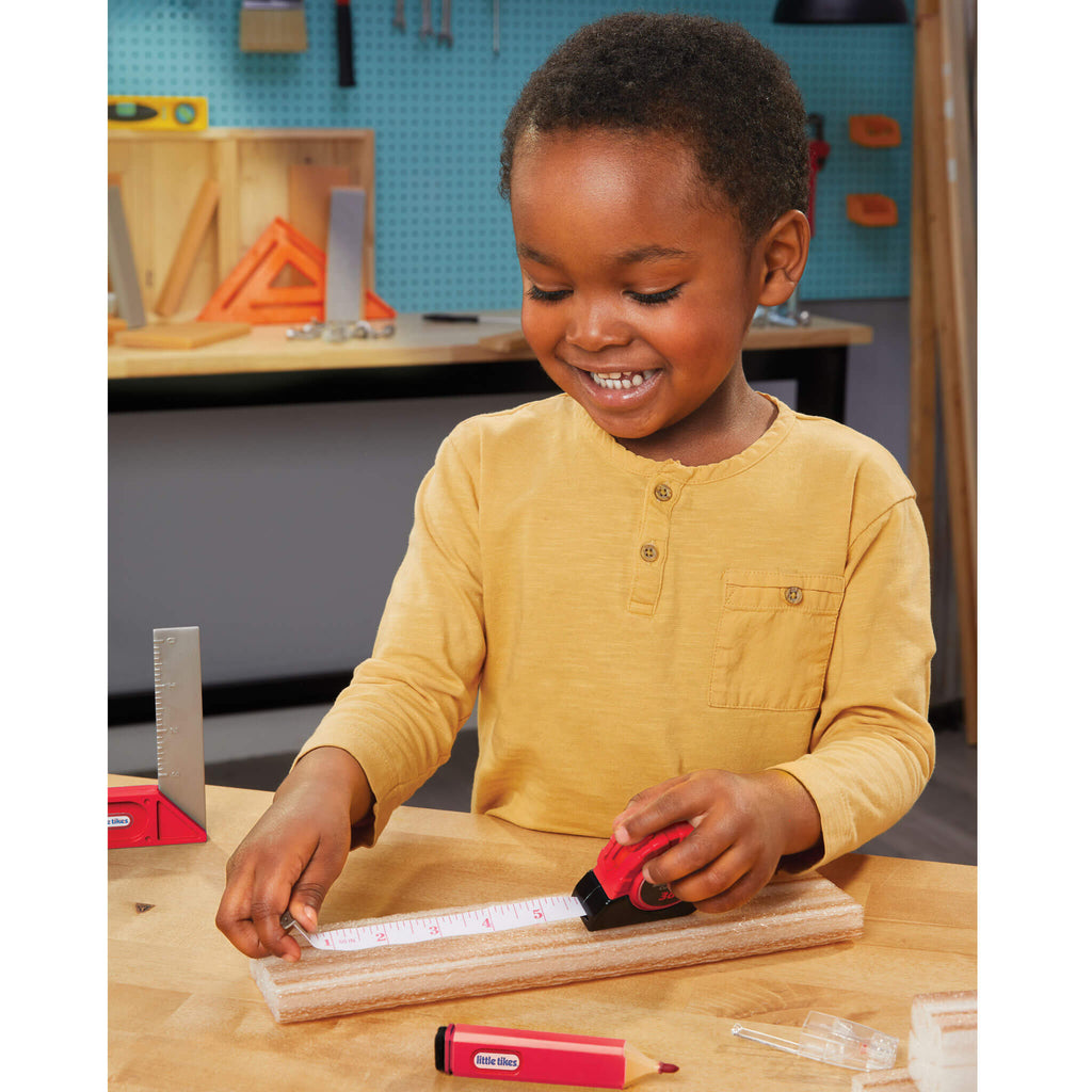 Creative Construction™ Measure and Cut Set - Realistic Measure-and-Cut Tools for Building Play Designed for Measuring, Marking and Creative Building
