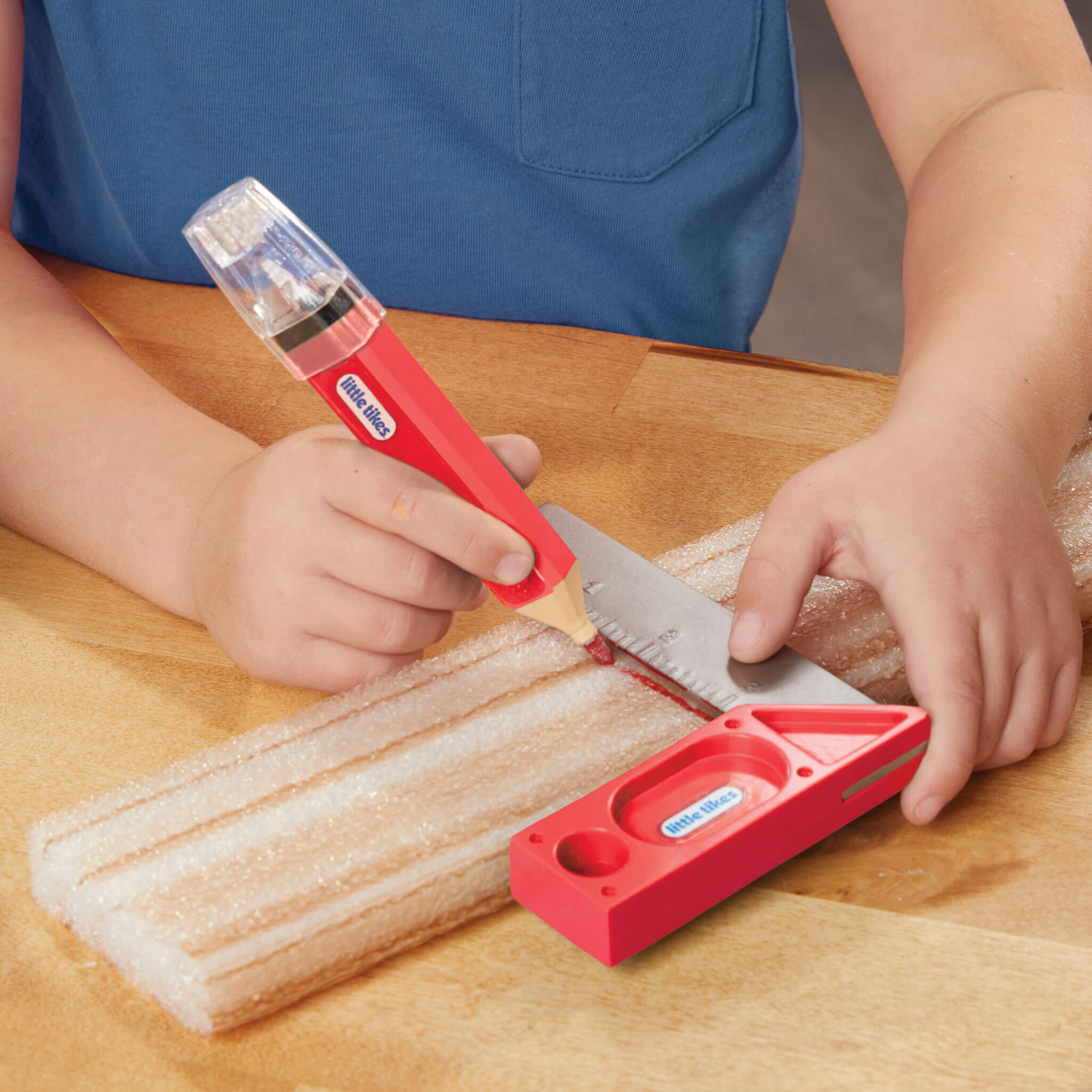 Creative Construction™ Measure and Cut Set - Realistic Measure-and-Cut Tools for Building Play Designed for Measuring, Marking and Creative Building