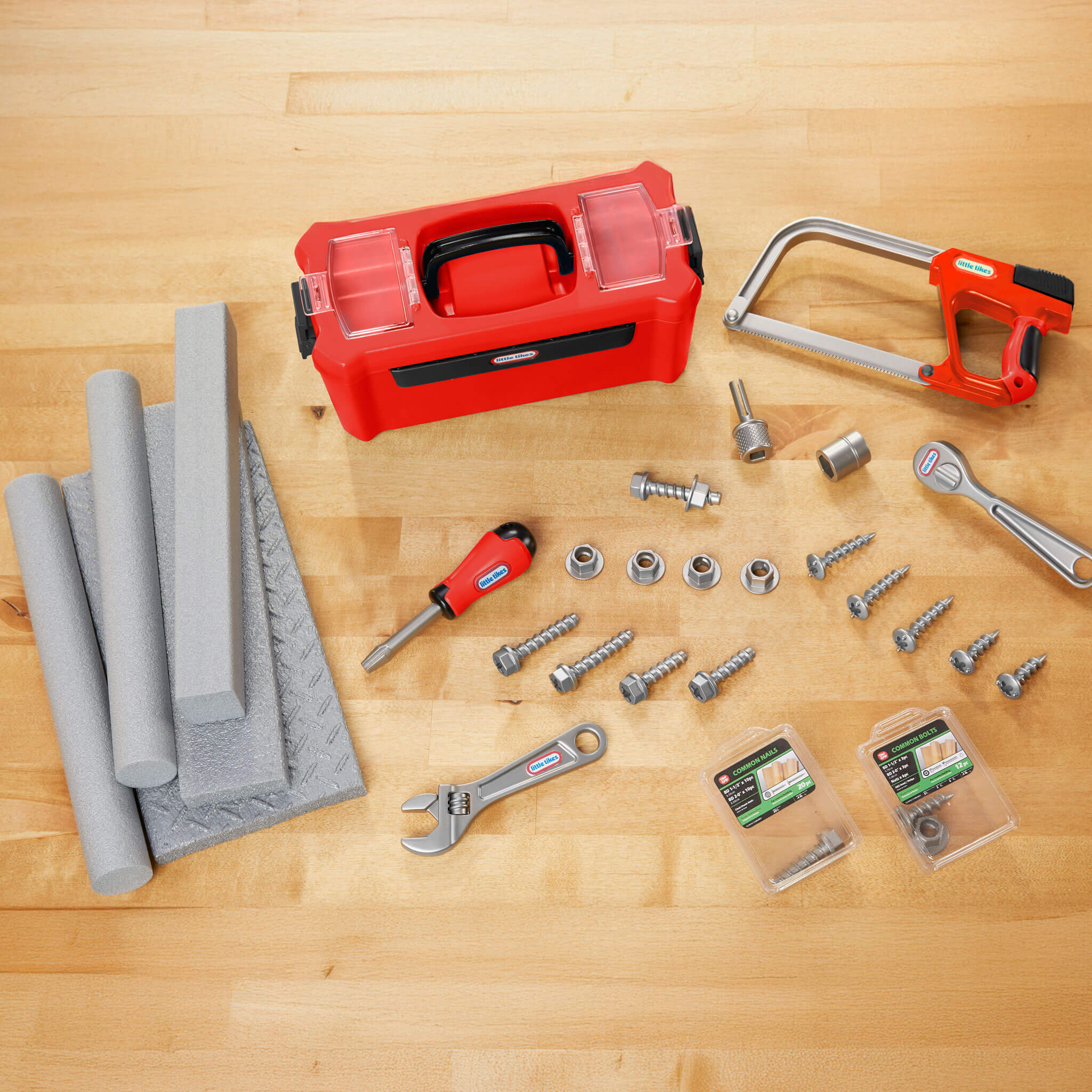 Creative Construction™ Tool Box Set - Kids Tool Box with Realistic Workshop Accessories Designed for Fine Motor and Problem-Solving Play