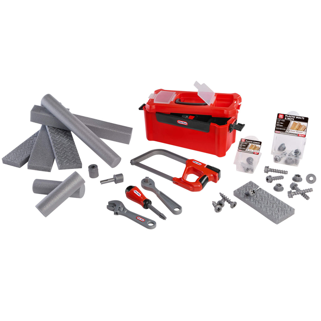 Creative Construction™ Tool Box Set - Kids Tool Box with Realistic Workshop Accessories Designed for Fine Motor and Problem-Solving Play