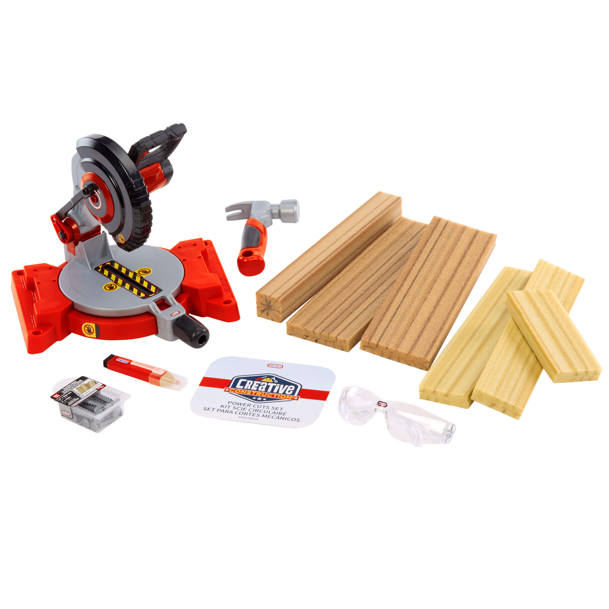 Creative Construction™ Power Cuts Set - Kid-Friendly Cutting Tools and Building Pieces Designed for Hands-On Building and Problem Solving