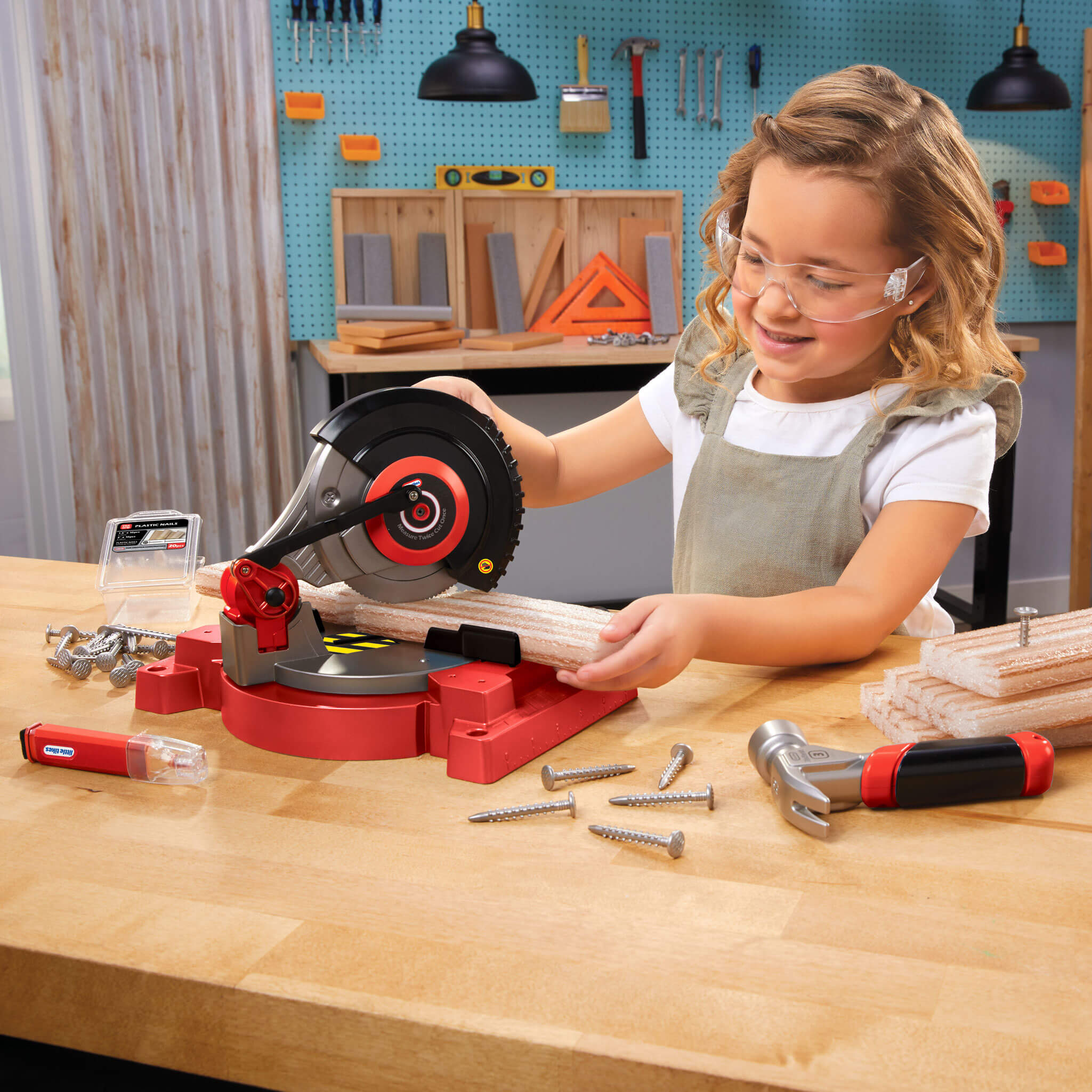 Creative Construction™ Power Cuts Set - Kid-Friendly Cutting Tools and Building Pieces Designed for Hands-On Building and Problem Solving