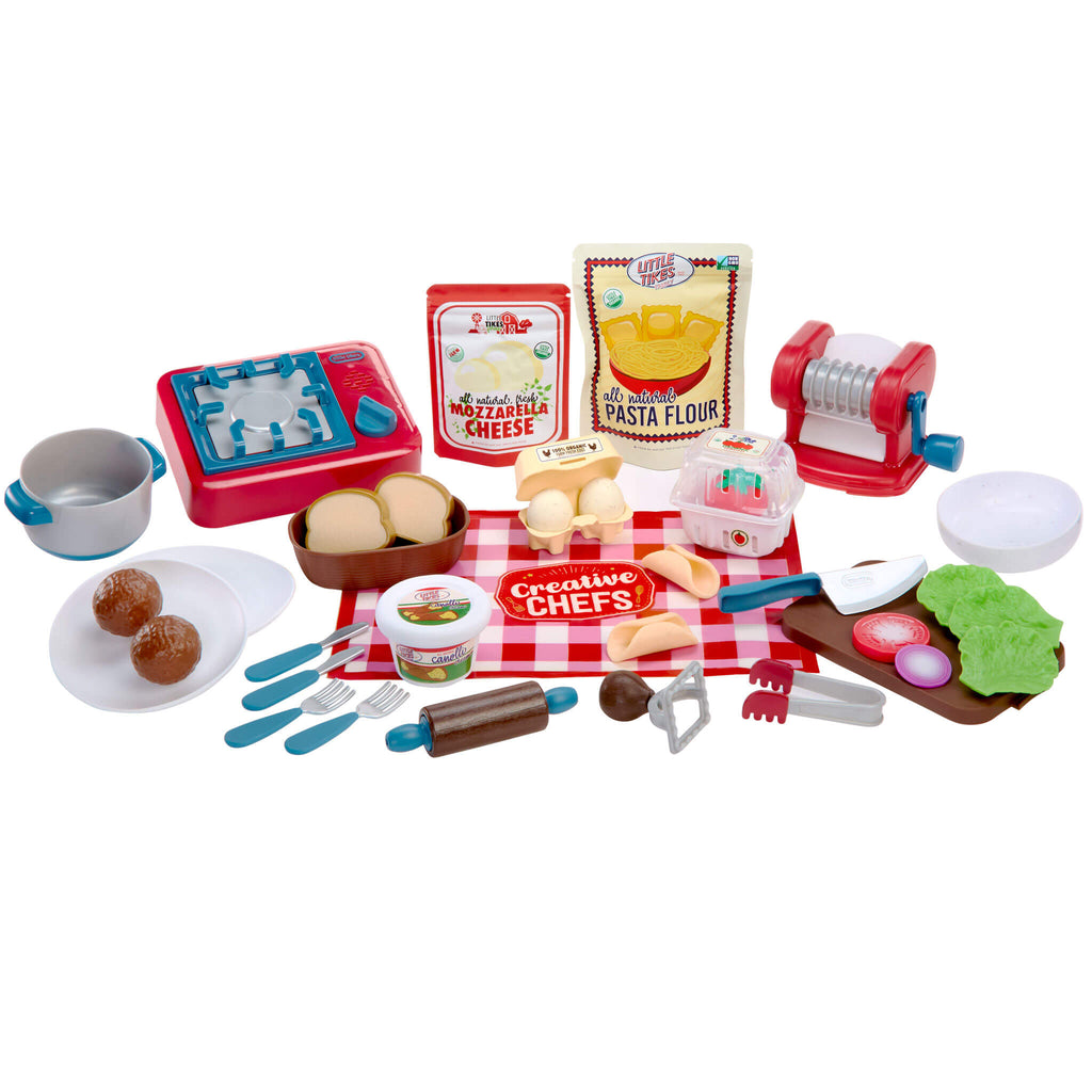 Creative Chefs™ Italian Restaurant Kit - Italian Cooking Kit with Reusable Ingredients Designed for Preparing, Cooking and Serving Adventures