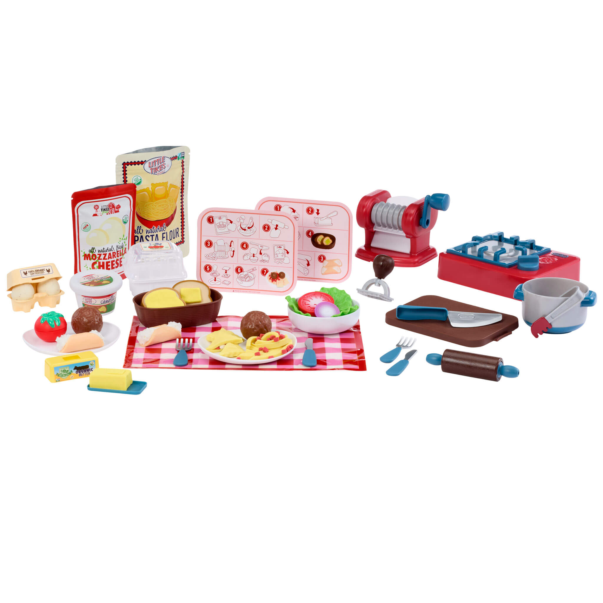 Creative Chefs™ Italian Restaurant Kit - Italian Cooking Kit with Reusable Ingredients Designed for Preparing, Cooking and Serving Adventures
