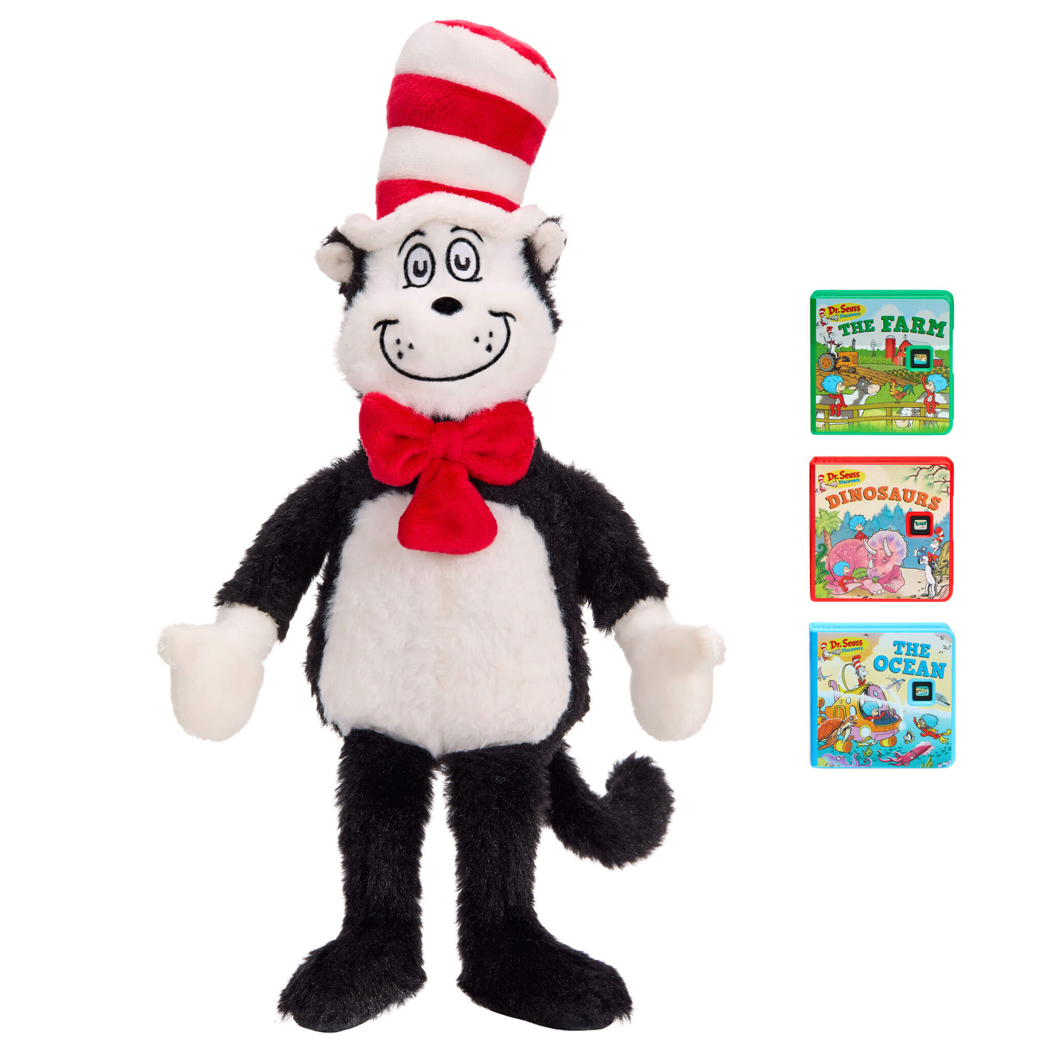 Story Dreamers™ Cat in the Hat Plush™ - Cat in the Hat Plush with Music and White Noise Modes Designed for Talking, Glowing and Musical Interaction