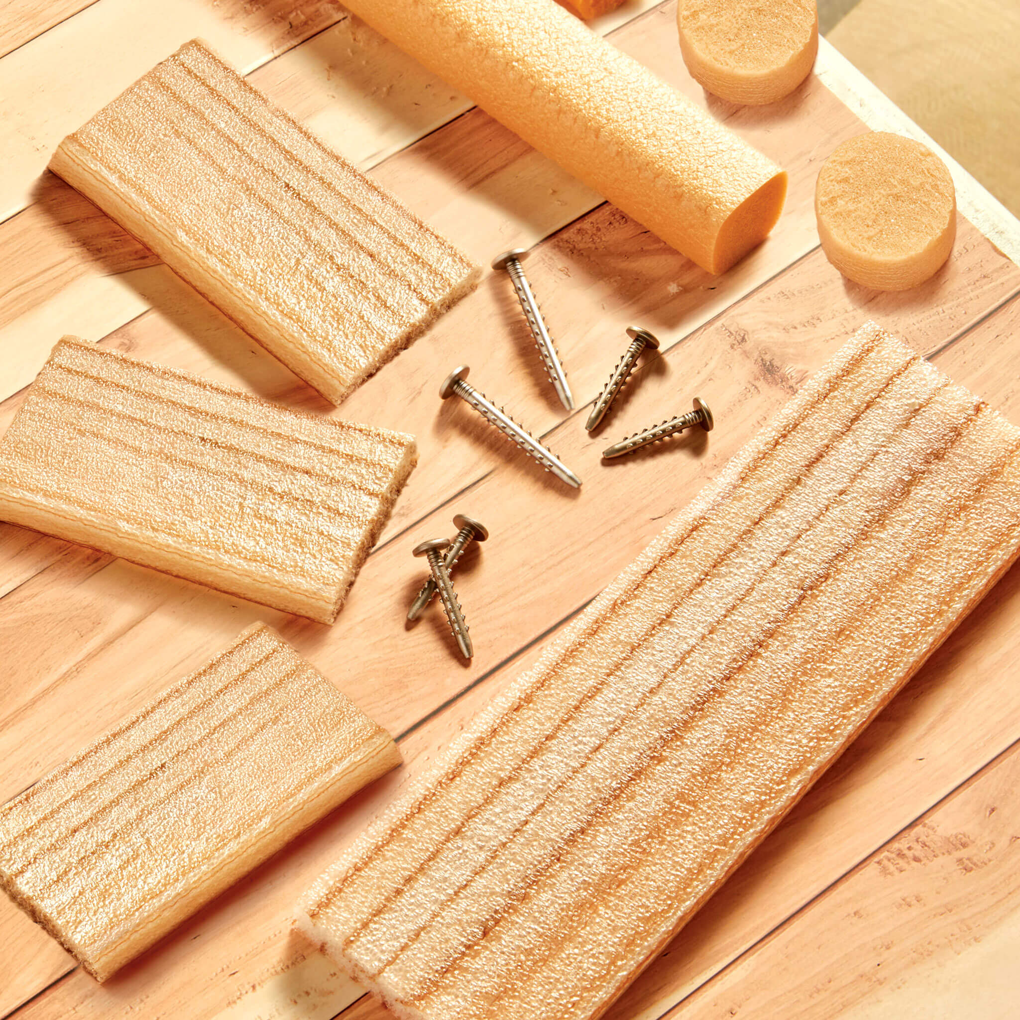 Creative Construction™ Wood, Nails and Screw Bundle - Wood, Foam Nails and Screws for Creative Projects Designed for Open-Ended Young Builder Play