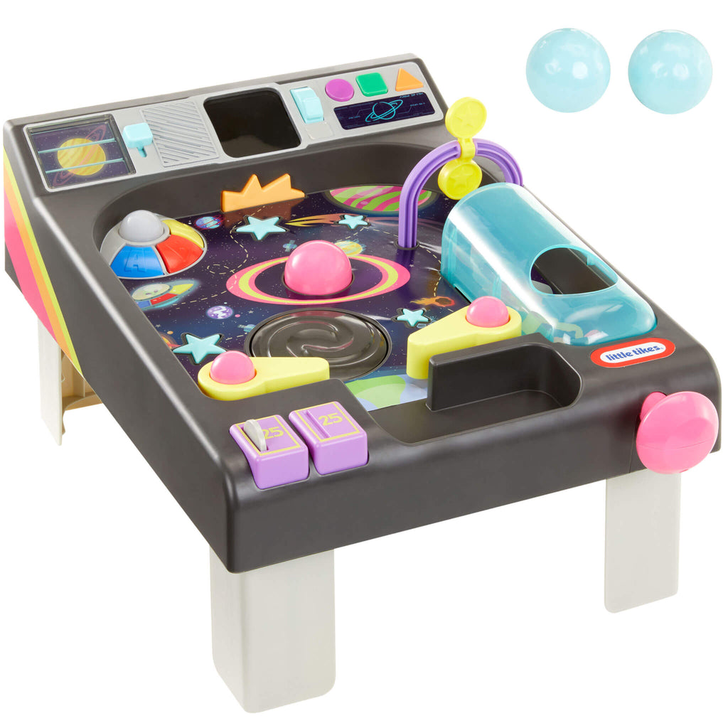 Old School My First Pinball Activity Table - Light-Up Pinball Table with Sounds and Play Balls Designed for Numbers, Colors, Shapes and Motor Practice