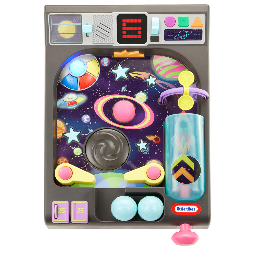 Old School My First Pinball Activity Table - Light-Up Pinball Table with Sounds and Play Balls Designed for Numbers, Colors, Shapes and Motor Practice