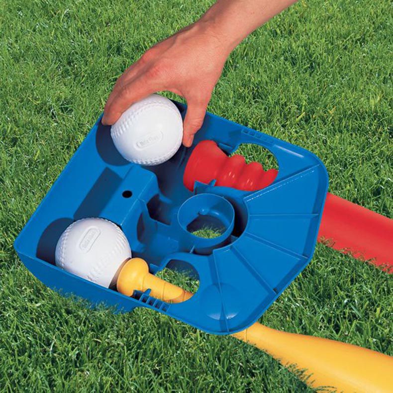 TotSports™ T-Ball Set - Oversized Bat and Ball Set for First Hits Designed for Confidence-Building Active Play