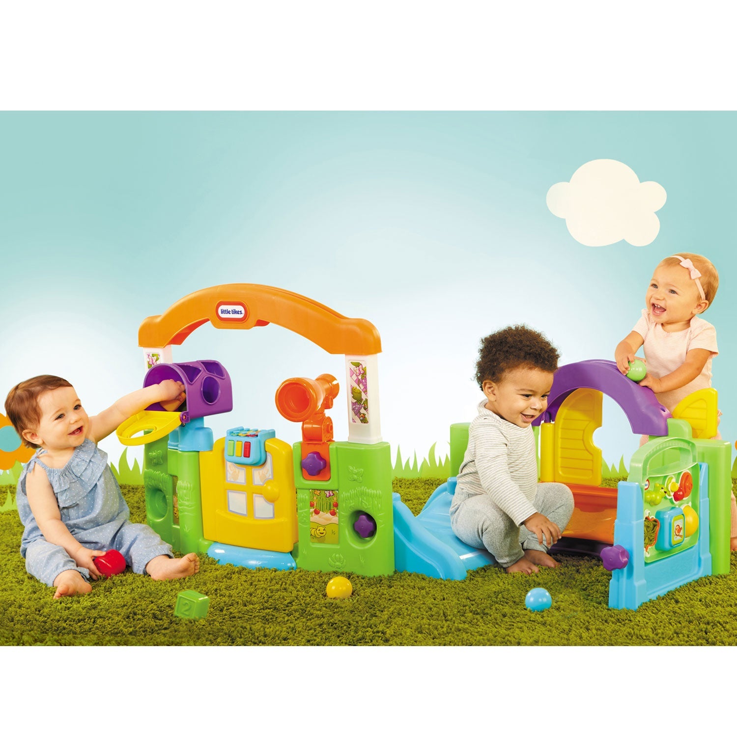 Activity Garden™ - Enclosed-to-Open Activity Garden for Growing Babies Designed for Flexible Activities as Children Grow