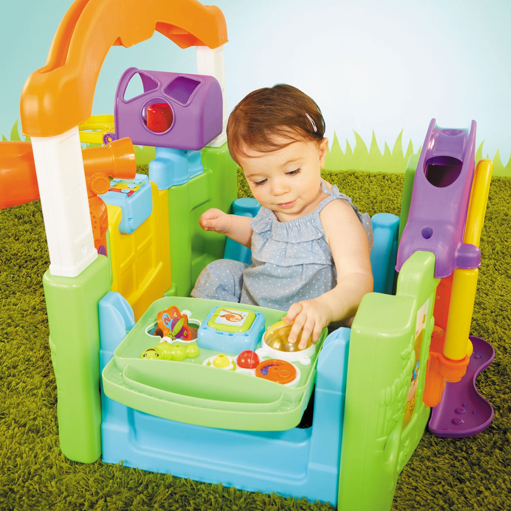 Activity Garden™ - Enclosed-to-Open Activity Garden for Growing Babies Designed for Flexible Activities as Children Grow